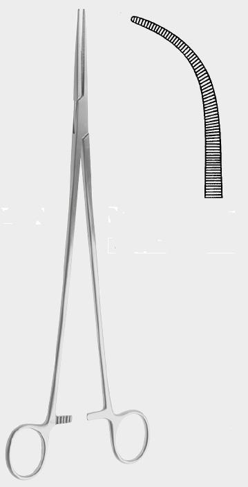 Дисекційний/лігатурний затискач ЦЕНКЕРА (ZENKER), вигнутий, 29,5 см (cm), ф. 2. Бренд: Zepf (Зепф).